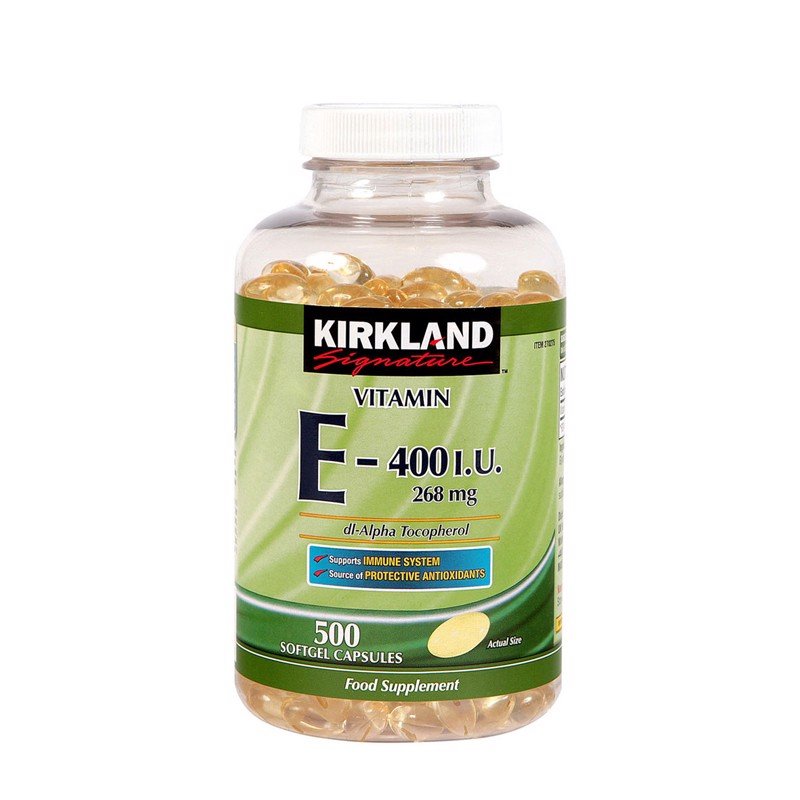 Kirkland Signature Vitamin E 400 I.U (500 Softgels)