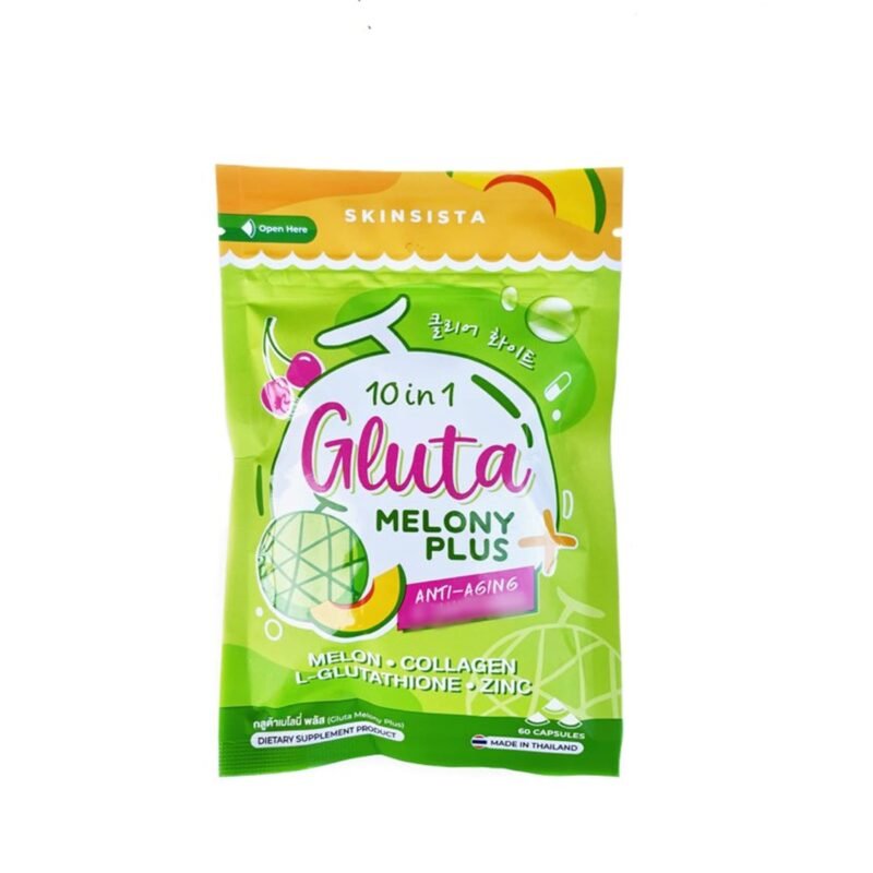 Skinsita 10 in 1 Gluta Melony Plus + Anti-Aging & Whitening (60 Capsules)