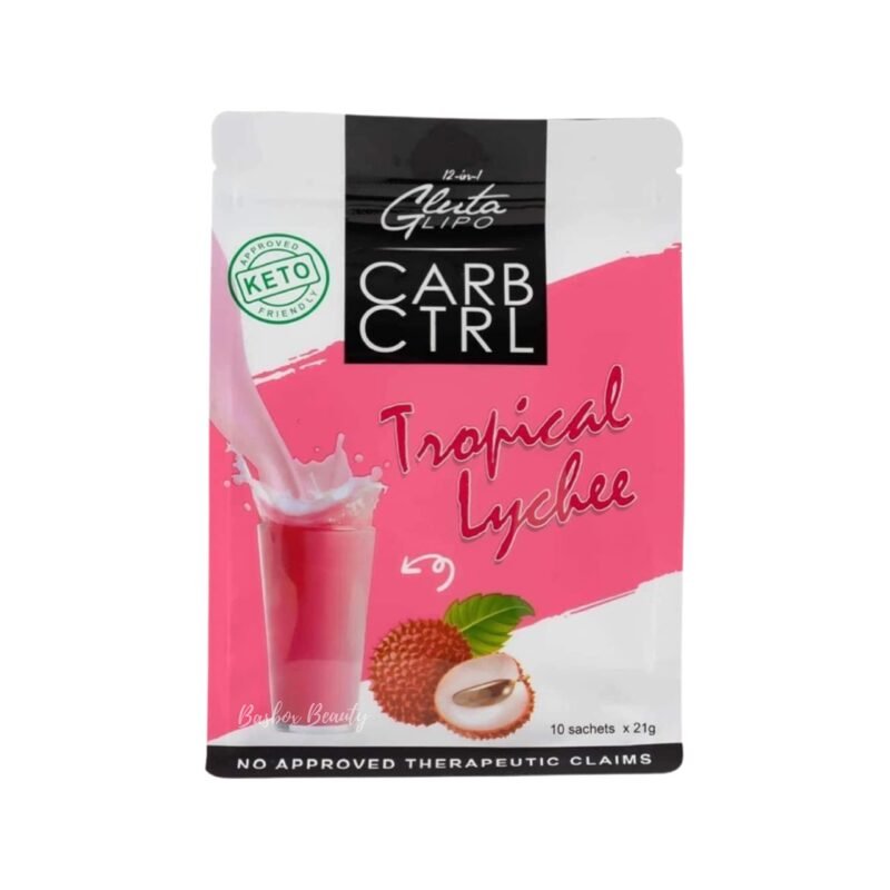 Gluta Lipo 12 in 1 Carb Control Trophical Lychee 21g x 10 Sachets
