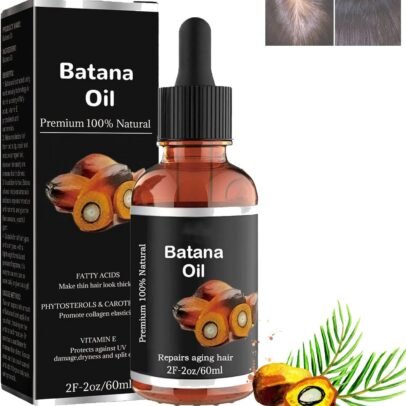 Batana Oil, Batana Oil Organic for Healthy Hair, Natural Batana Oil for Hair Growth, Enhances Hair & Skin Radiance, Leaves Your Hair Smoother Oil, Promotes Hair Wellness for Men & Women (1pcs)