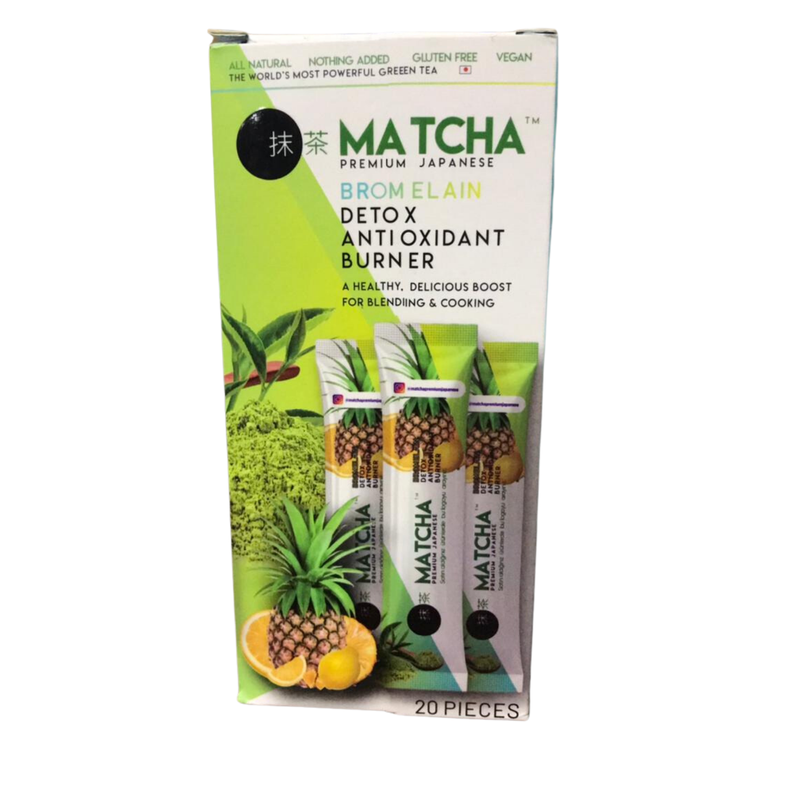 Matcha Bromelain Detox Antioxidant Burner (20 pcs)