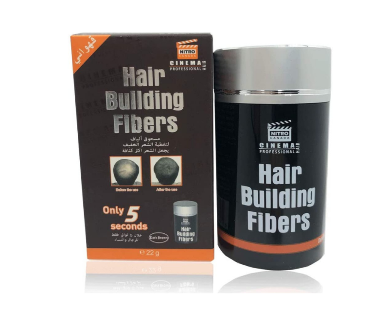 Nitro Hair Building Fibers Dark Brown 22 gm