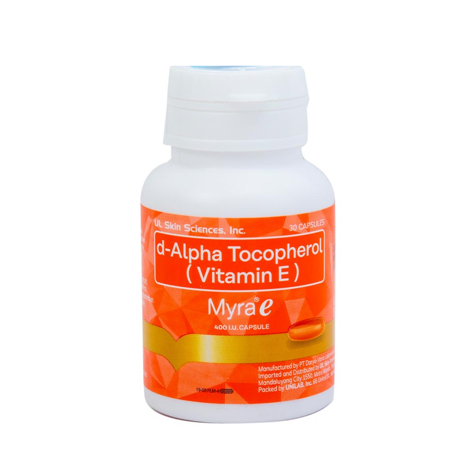  Myra E 400 IU D Alpha Tocopherol Vitamin E (30 Capsules)