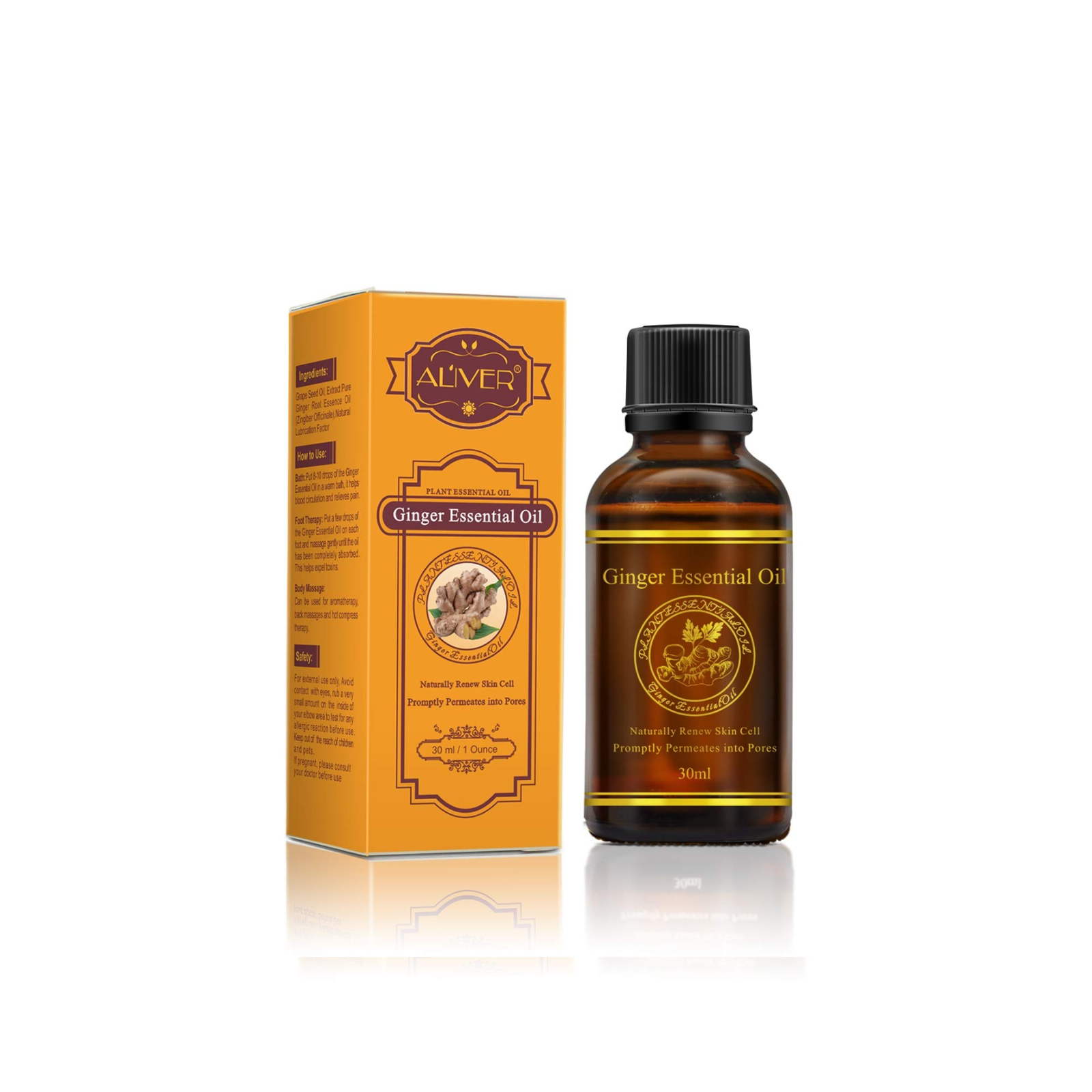 Aliver Ginger Essential Oil (30ml)