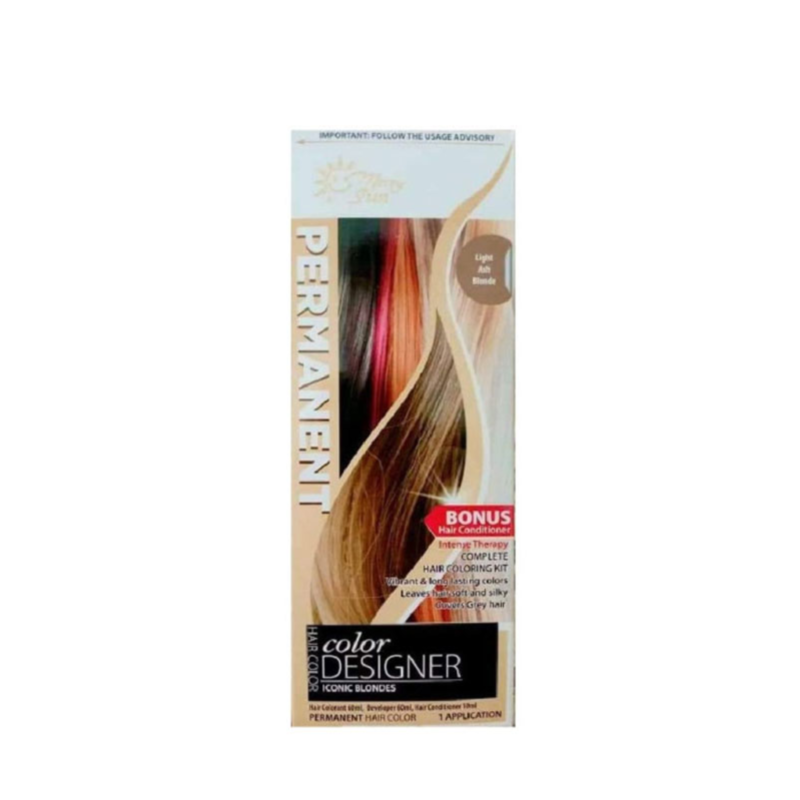 Merry Sun Permanent Hair Color Light Ash Blonde