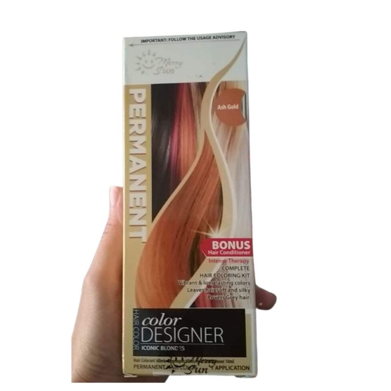 Merry Sun Permanent Hair Color Ash Gold