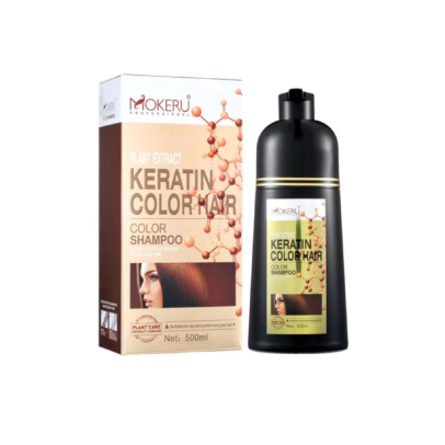 Mokeru Hair Color Keratin Shampoo Black