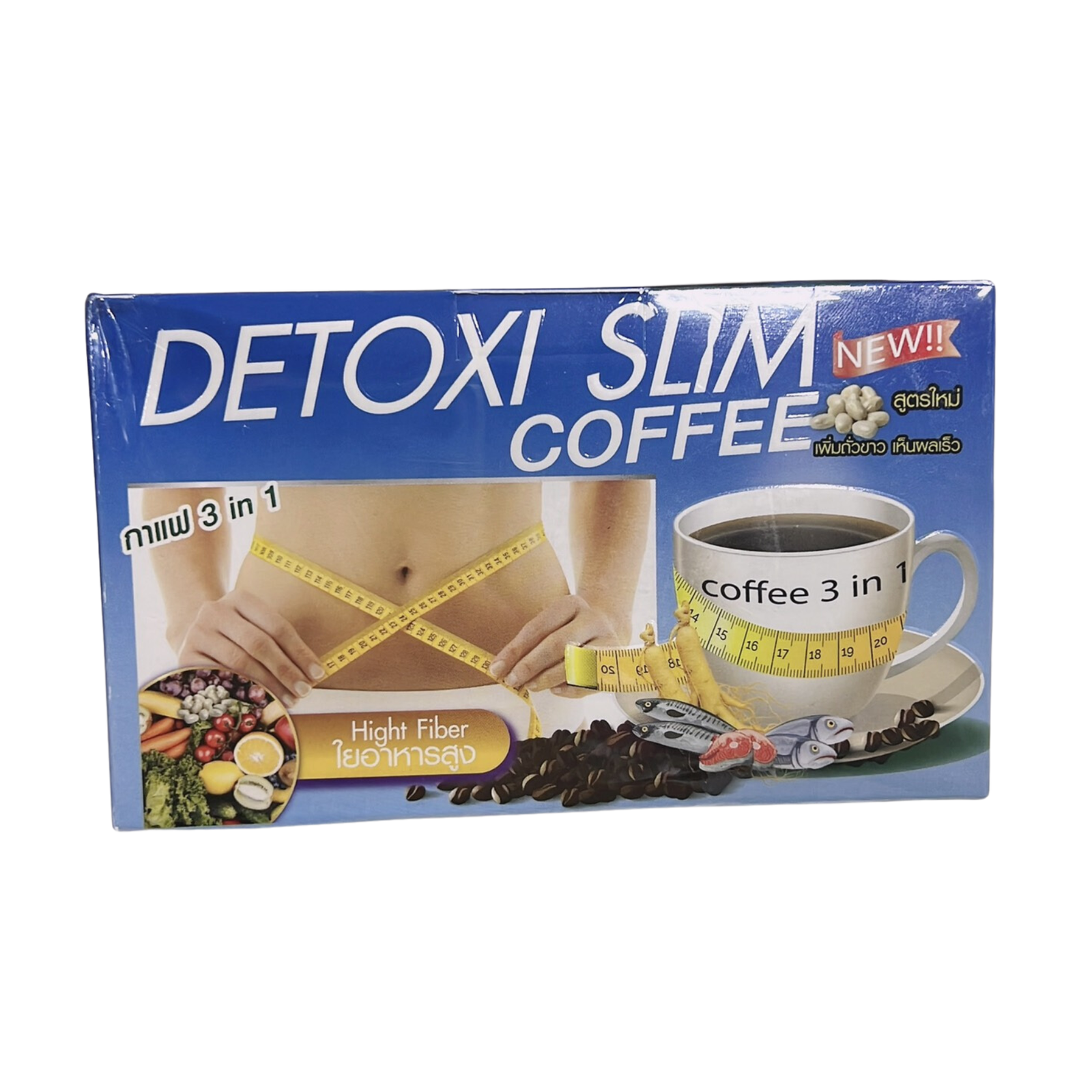 Detoxi Slim Coffe 3 in 1 High Fiber