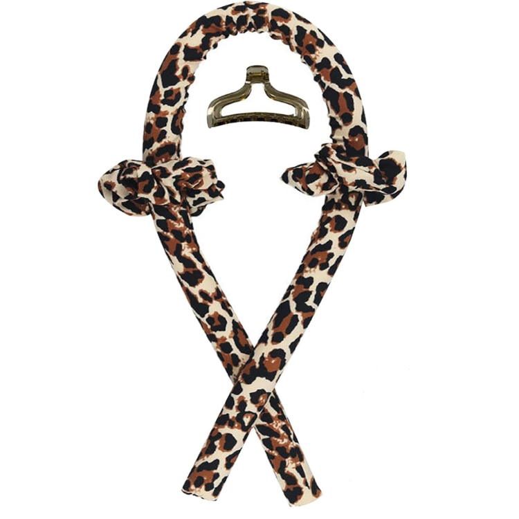 Heatless Curls Band Leopard Print